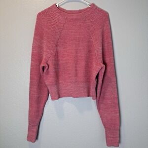 Free People Size-XS/T Women's Too Good Pink Pullover Knit Sweater
